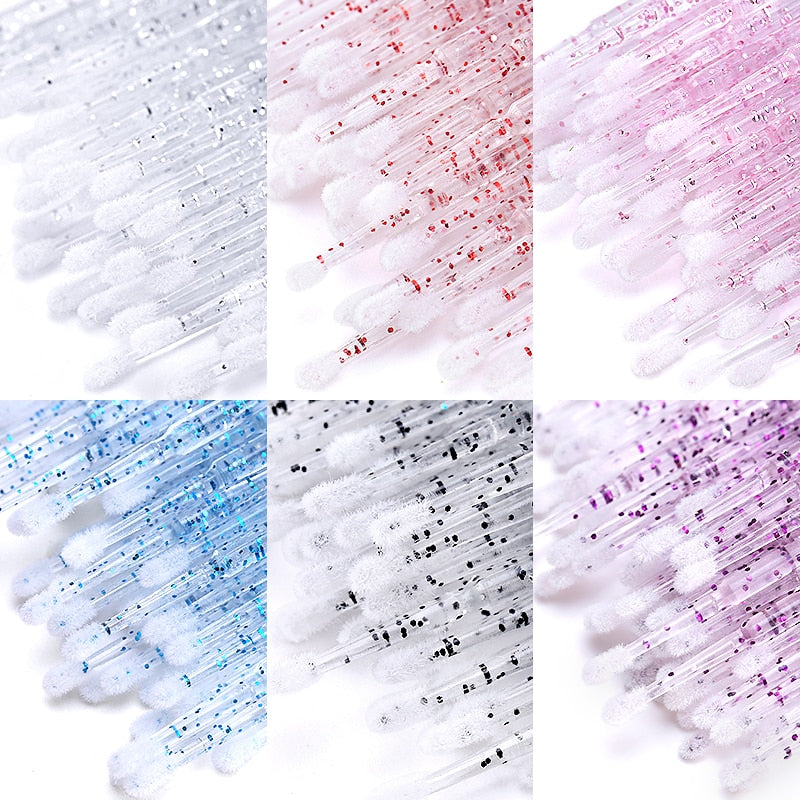 Disposable Eyelash Brushes and Swabs for Lash Extension Removal Disposable Eyelash Brushes and Swabs for Lash Extension Removal
